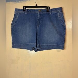 Talbots women’s 18WP denim shorts summer basics comfortable